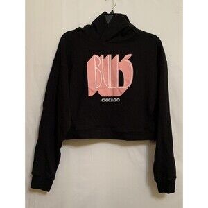 Lusso Womens Size Medium Hoodie Chicago Bulls Layla World Tour Cropped Pullover